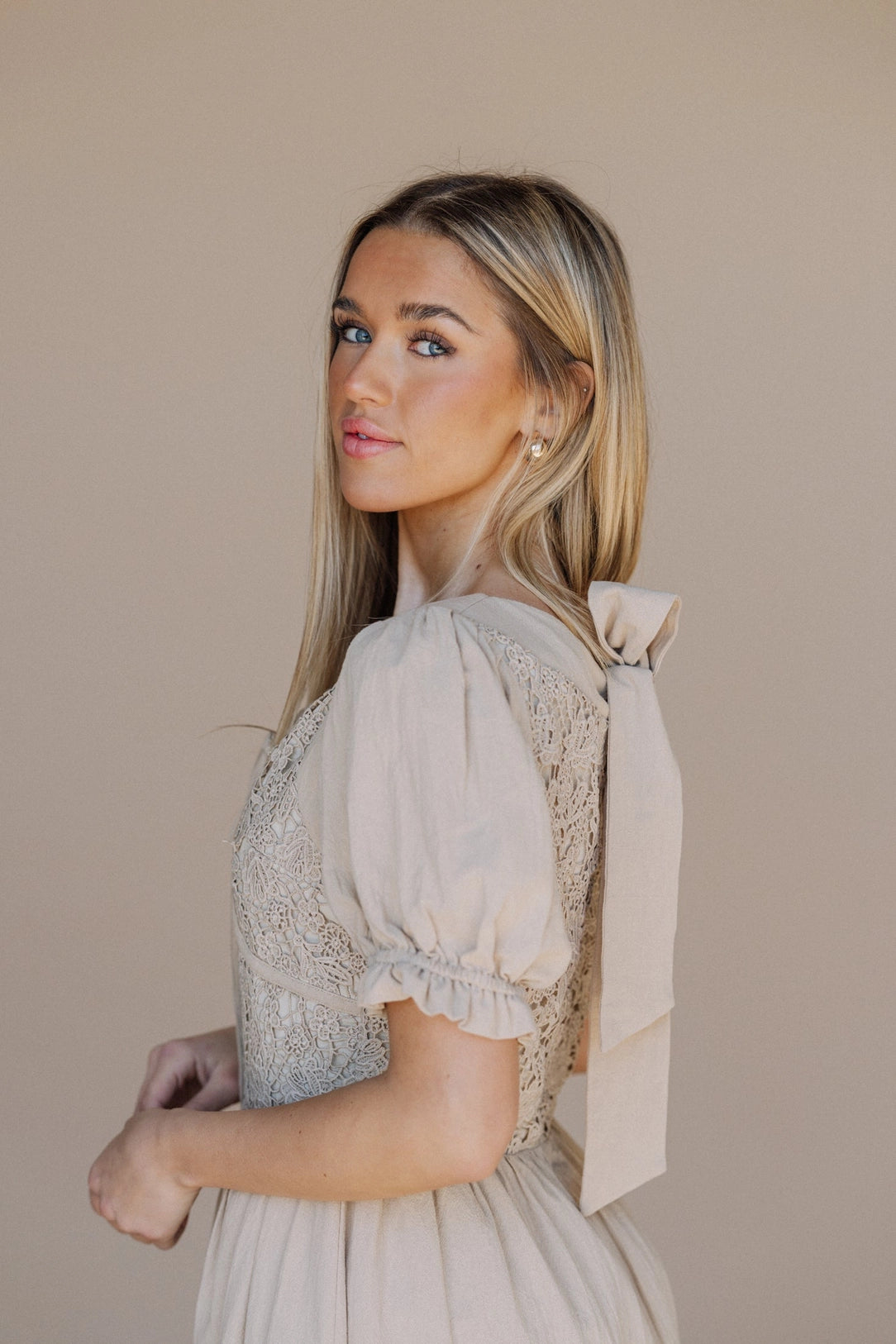 Sailor Dress in Natural- Misses (S-L)