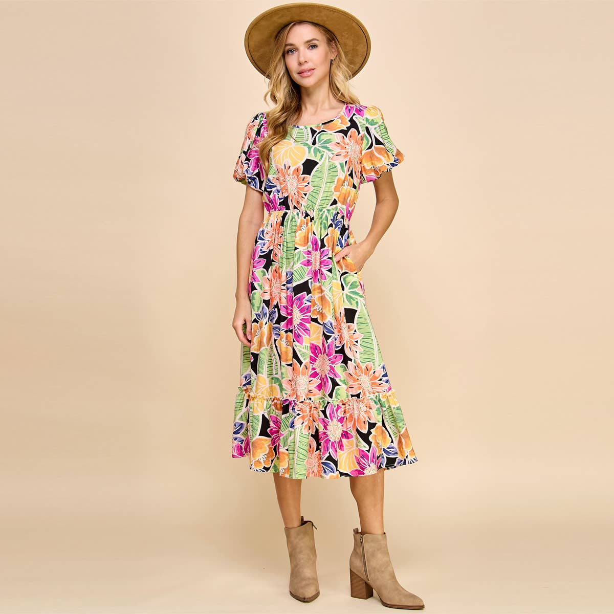 Solene Dress in Black- Misses (S-L)