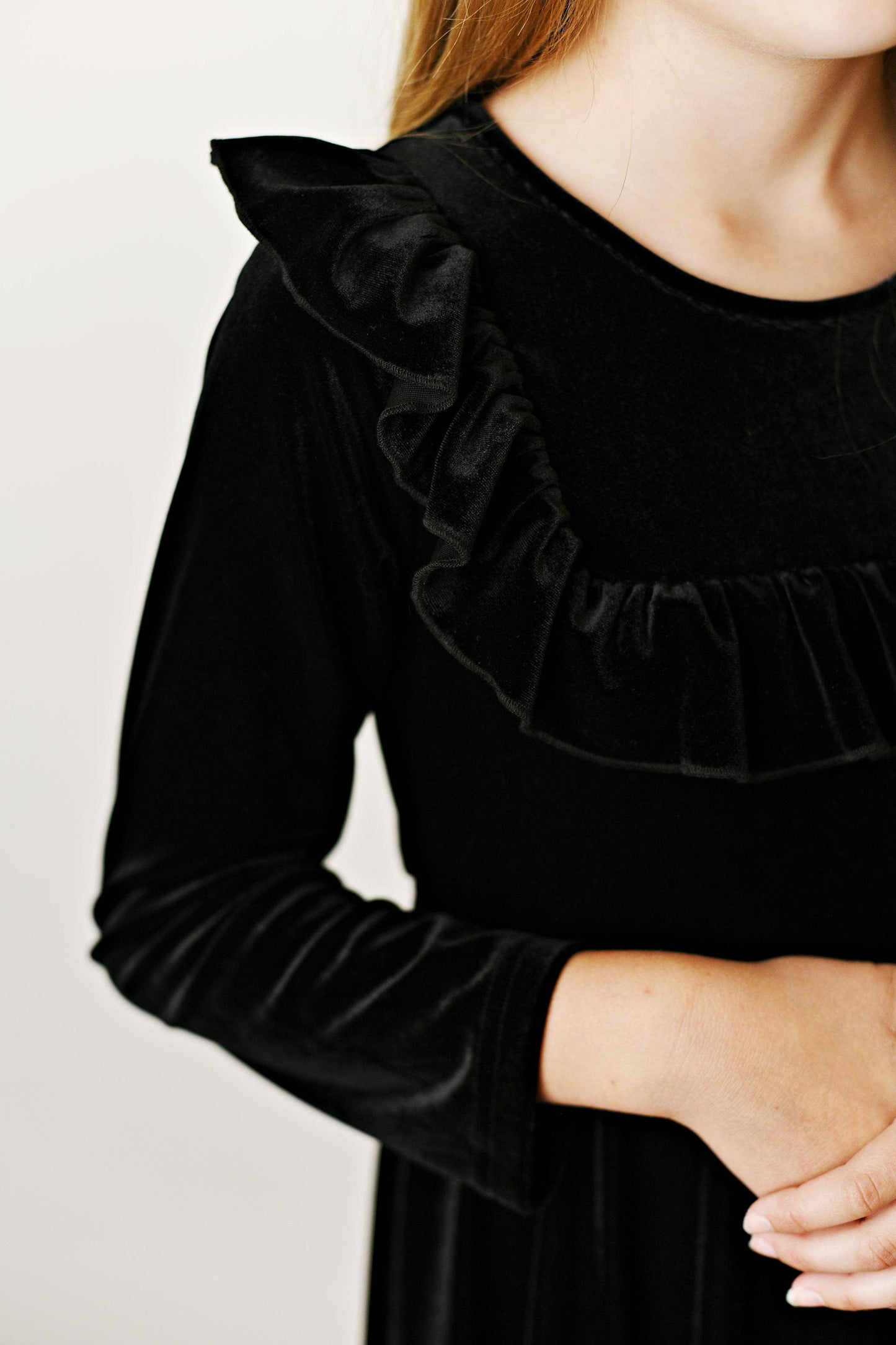 Antoinette Dress in Black- Girls & Tween (3/4-10/12)