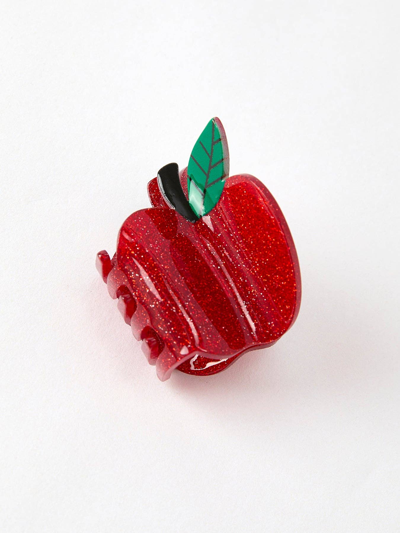 Apple Claw Clip in Red- Girls Hair Accessories