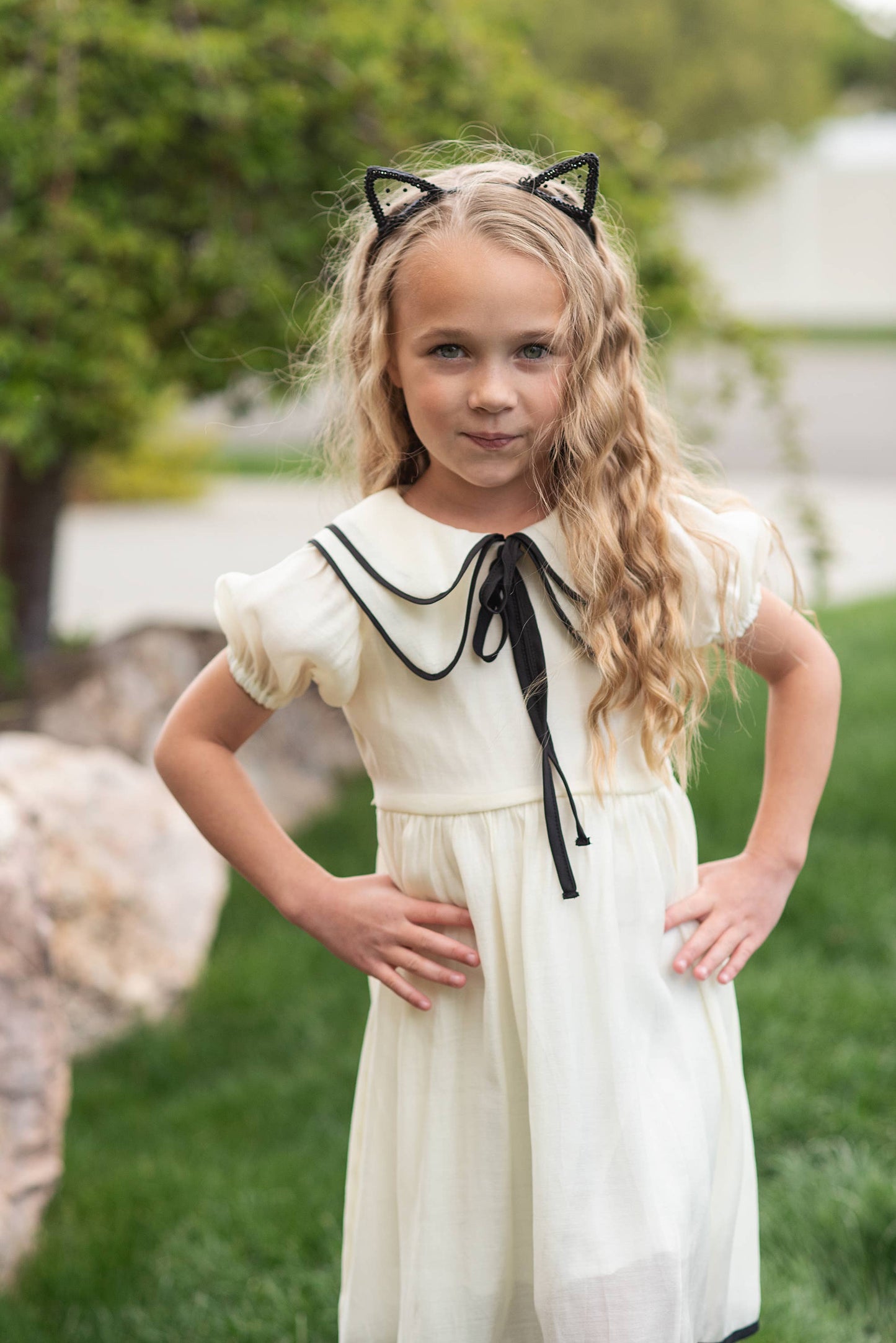 Arthena Dress in Ivory- Girls (3/4-10/12)