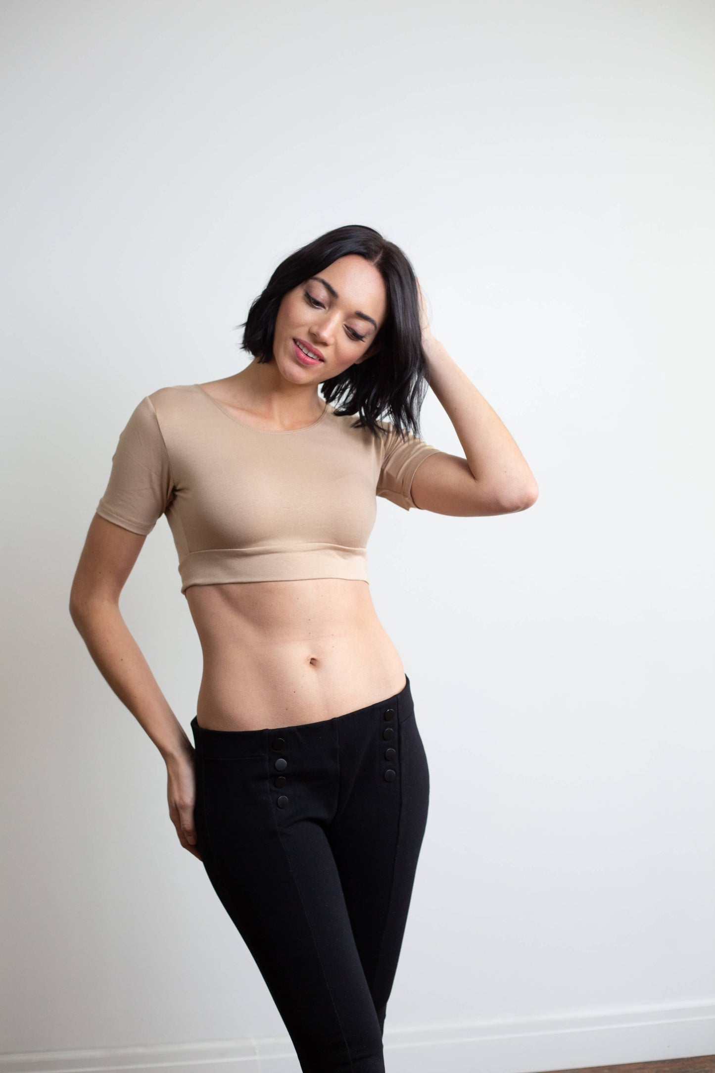 Boyfriend Halftee in Pale Nude- Misses & Plus