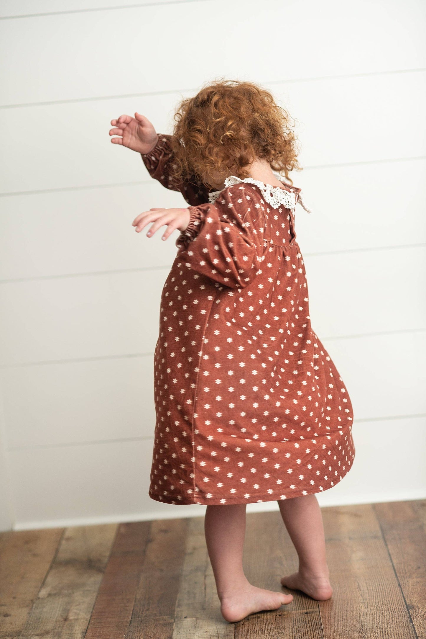 Octavia Dress in Coffee- Girls (3/4-10/12)