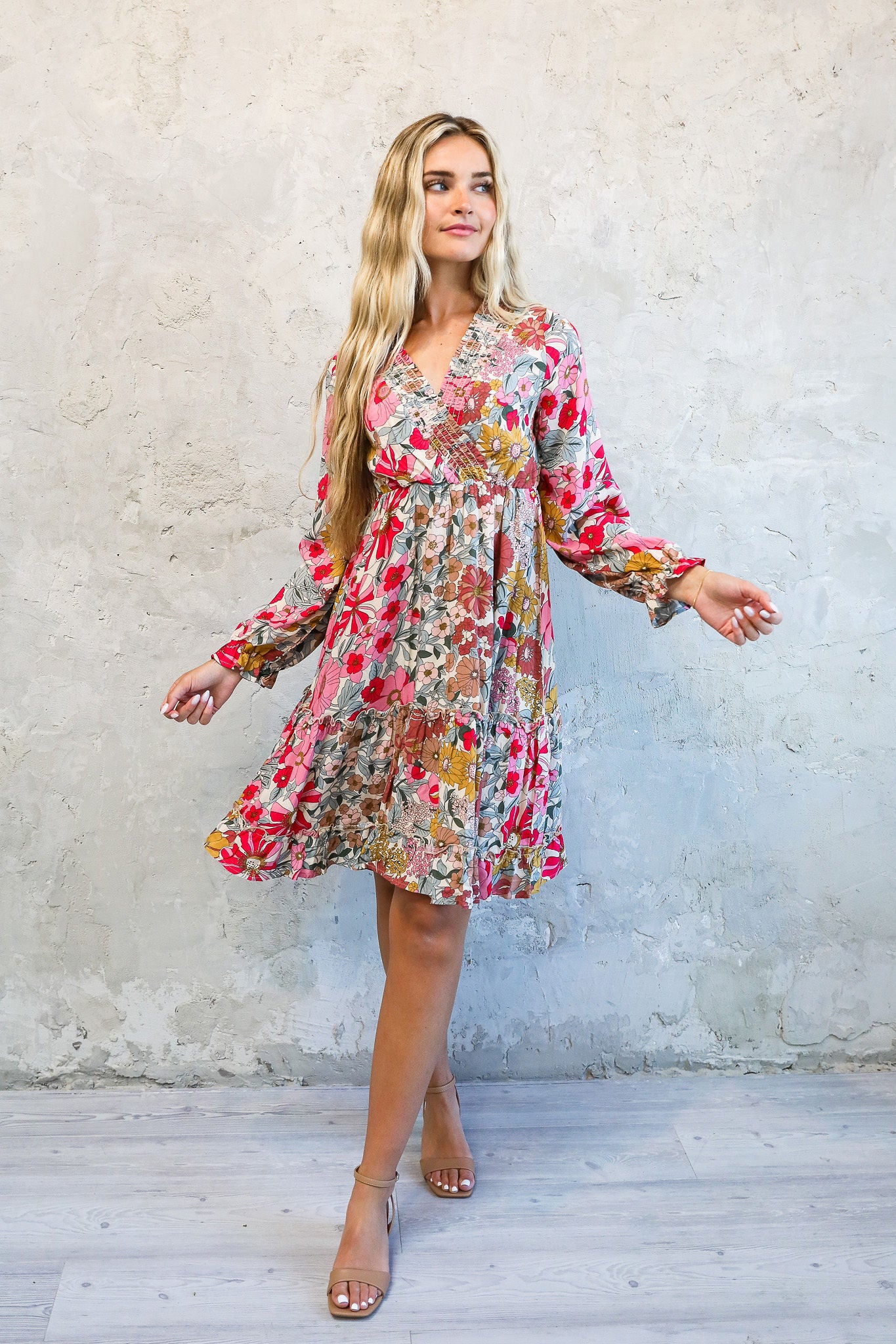 Asher Dress in Sherbet Pink- Misses & Plus (XL,2X,3X,4X)