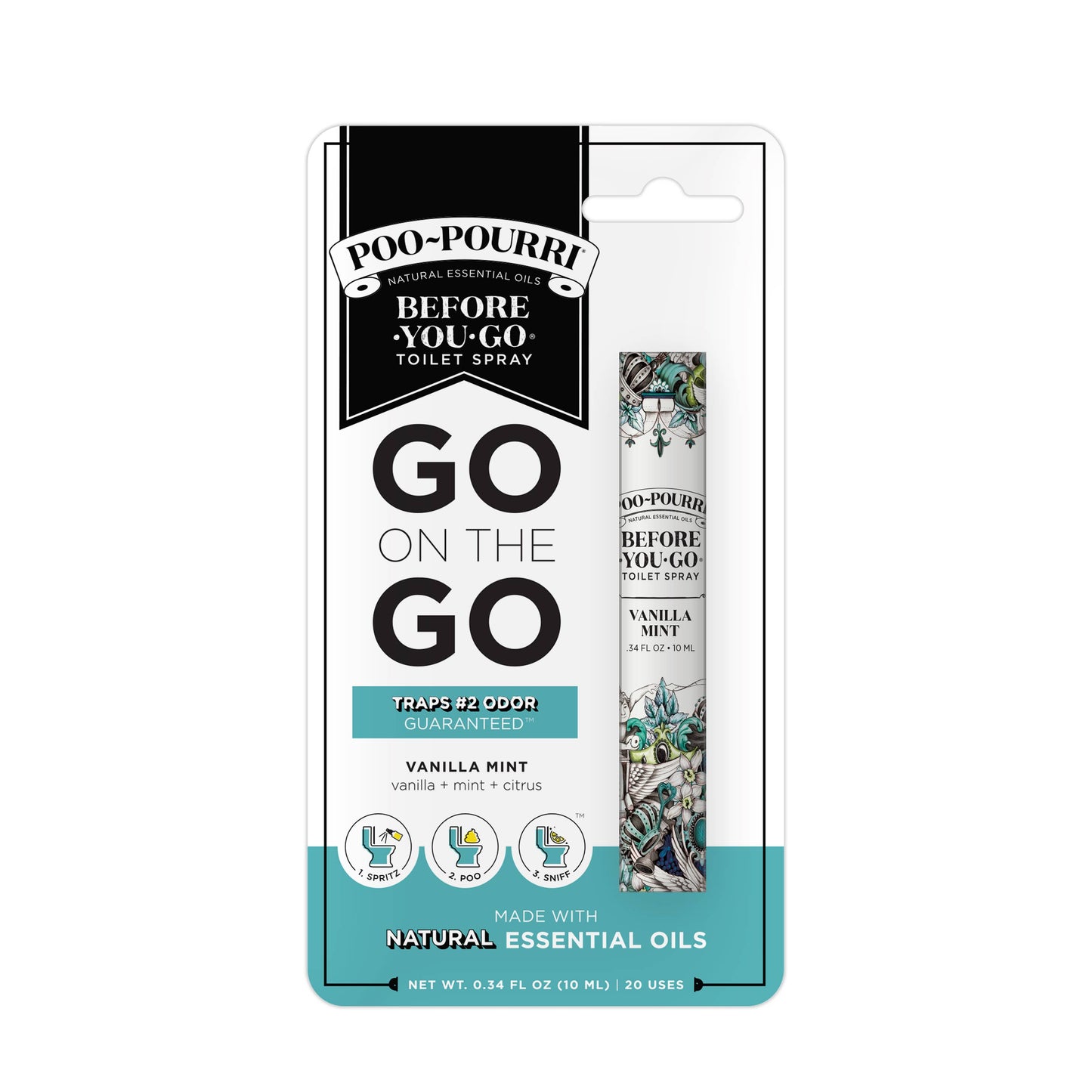 Poo~Pourri Vanilla Mint Travel Size 10mL