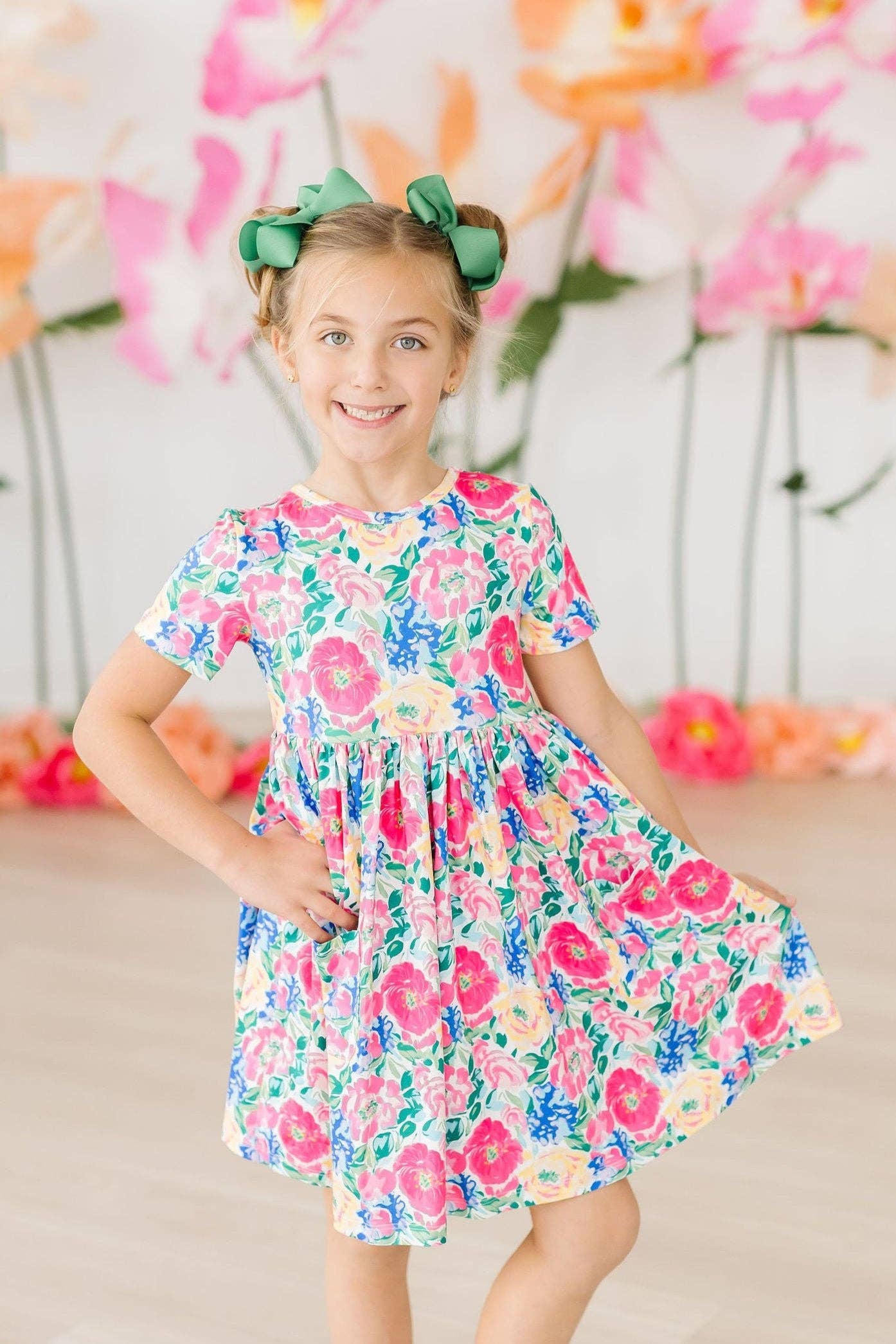 Wildflower Wishes Dress in Multi- Girls (2T-9/10)
