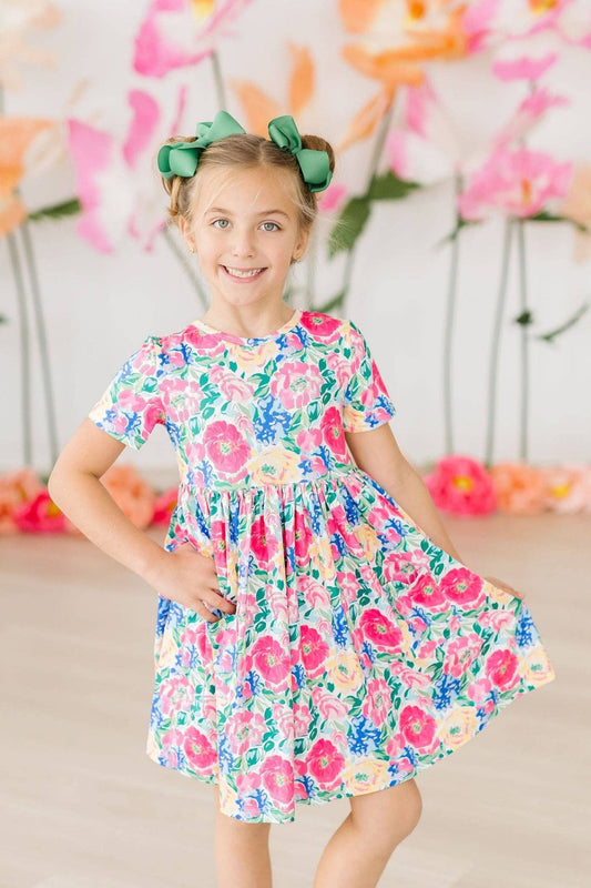 Wildflower Wishes Dress in Multi- Girls (2T-9/10)