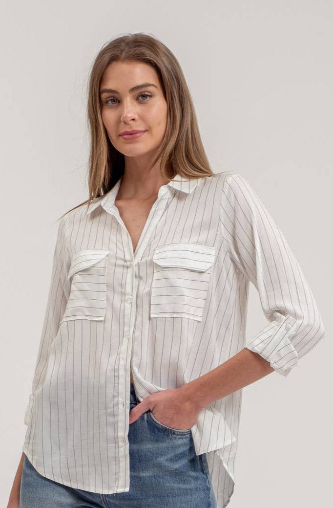 Alda Top in Ivory- Misses (S-L)