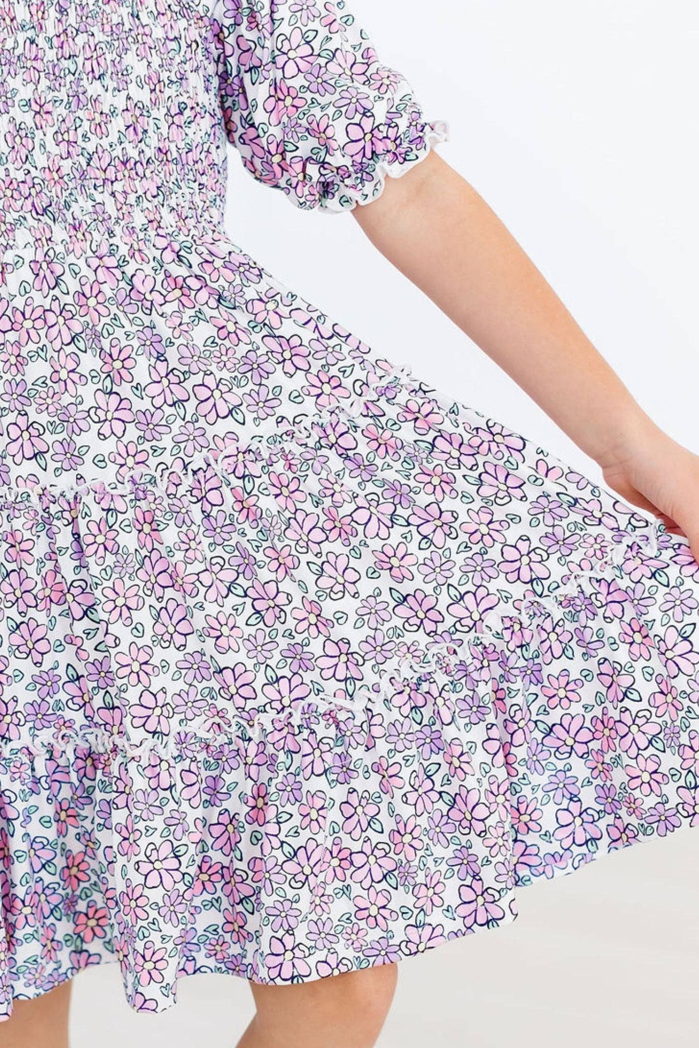 Lovely Lavender Smocked Dress in Lavender- Girls (2T-5/6)