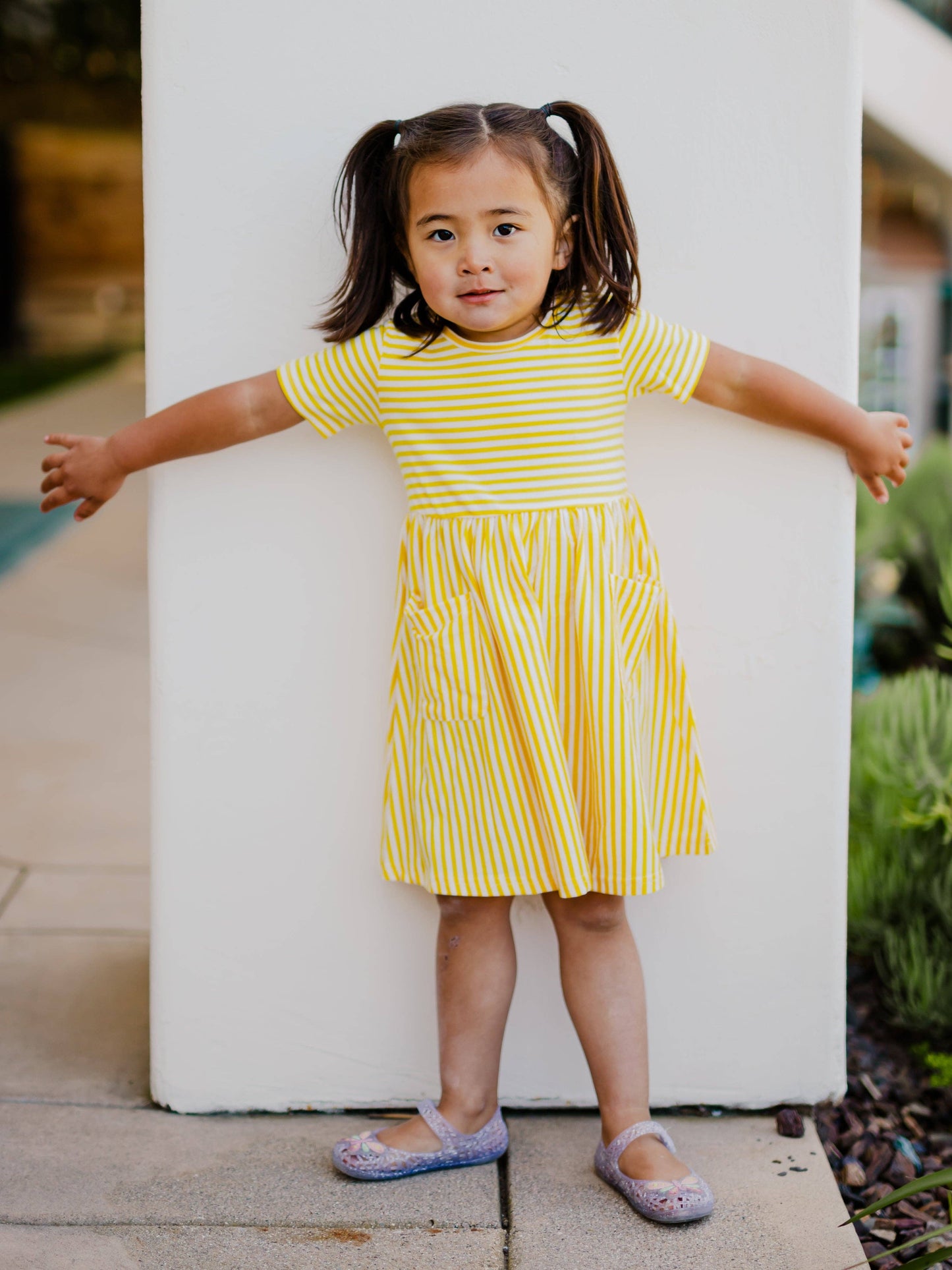 Kit Dress in Yellow- Girls (6-7Y - 8-9Y)