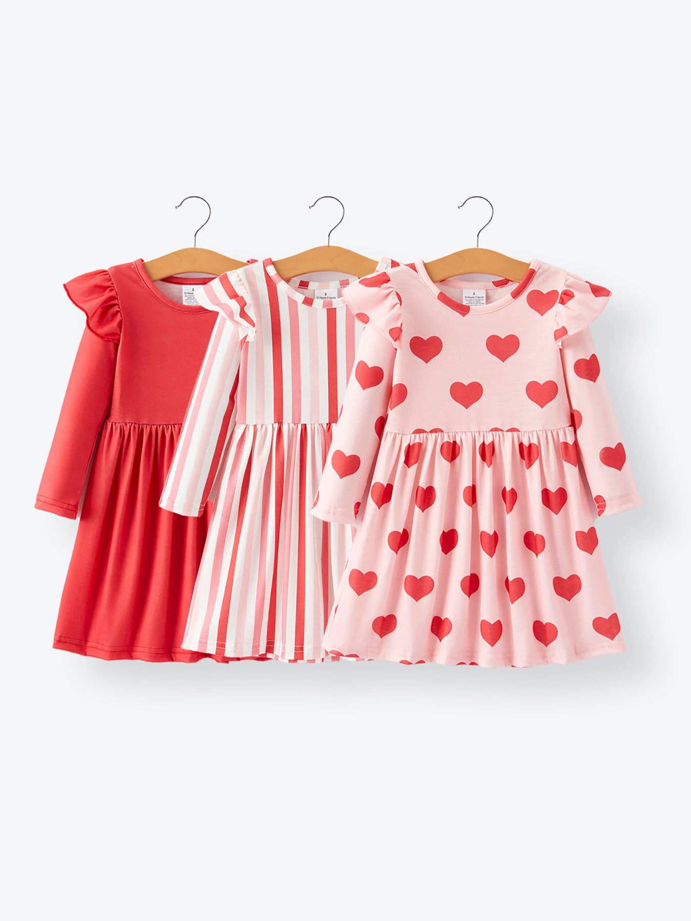 Teagan Dress in Red/Pink Stripe- Tween (7-10/12)
