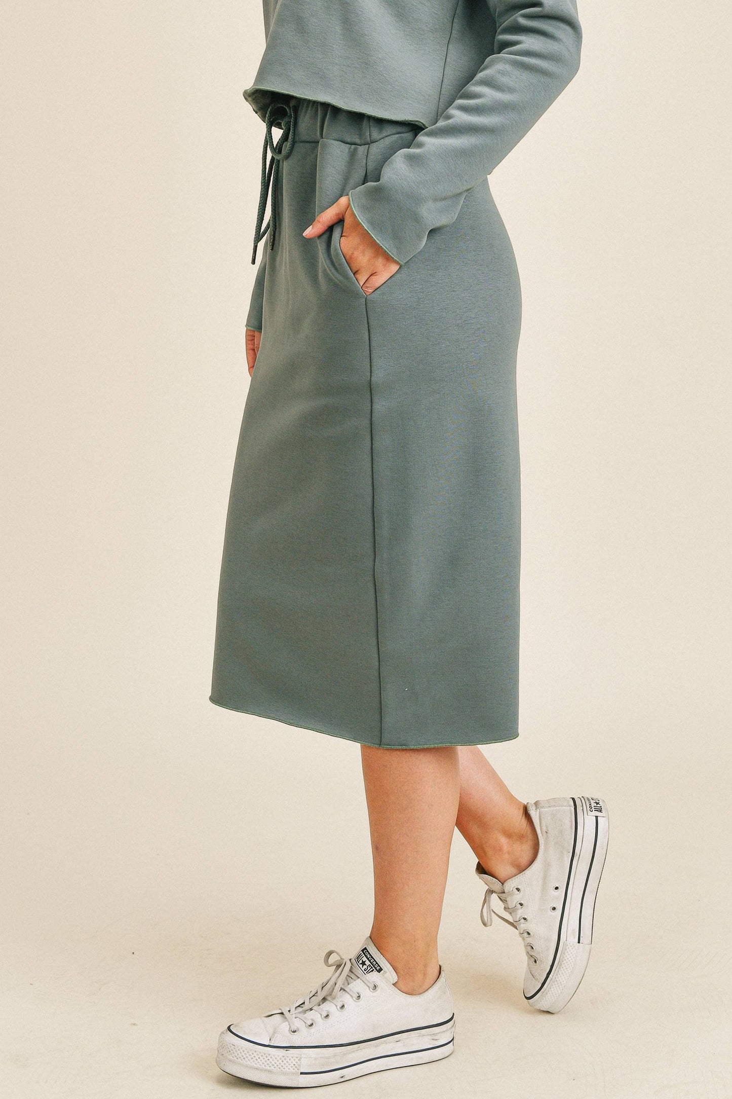 Journey Skirt in Dark Green- Misses (S-L)
