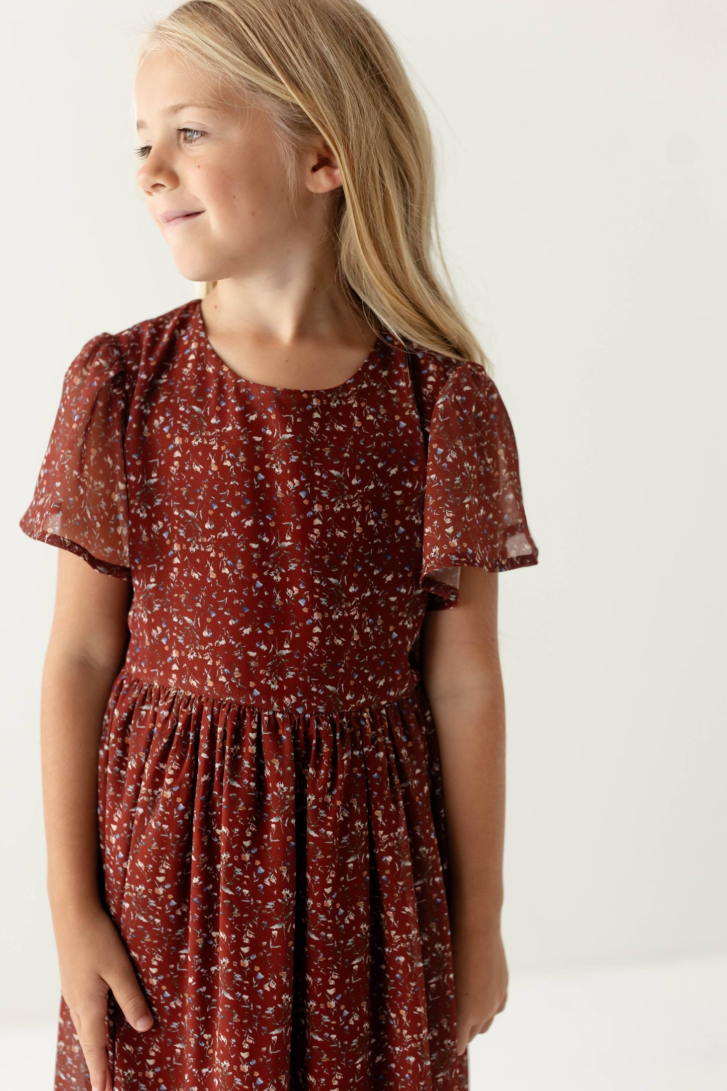 Ivonne Maxi Dress in Rust- Girls & Tween (4-16)