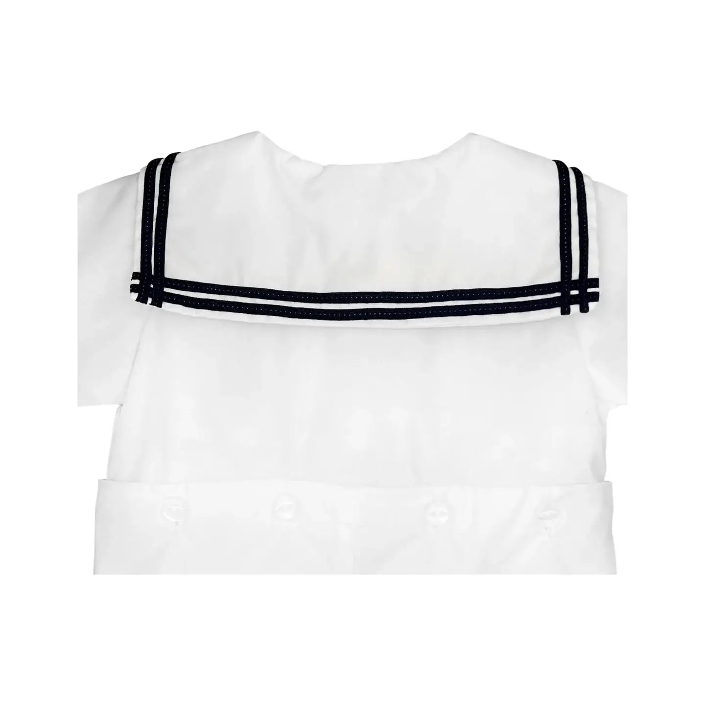 Nautical Sailor Bobby Suit in White- Boy Infant (3M-24M)