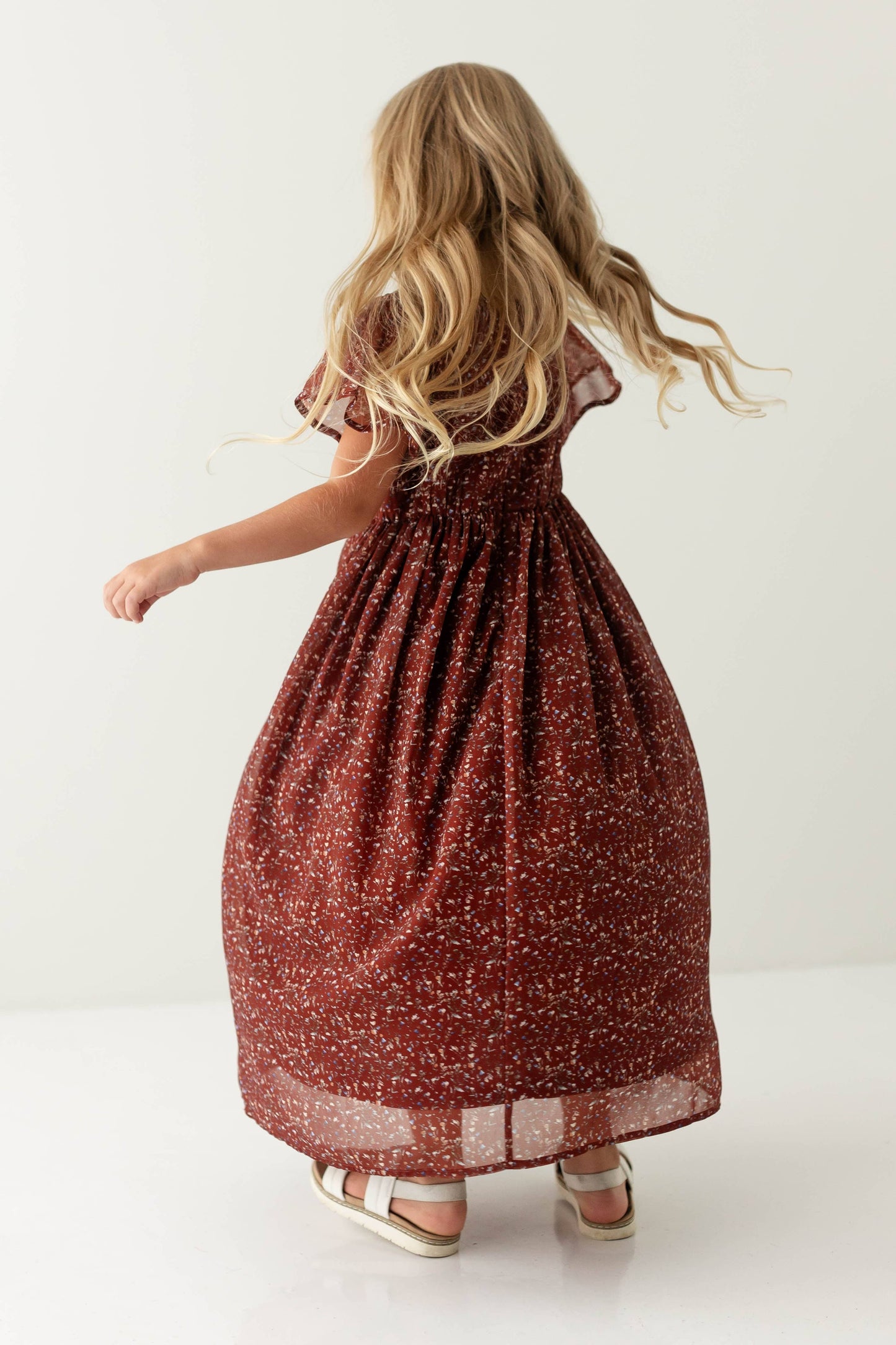 Ivonne Maxi Dress in Rust- Girls & Tween (4-16)