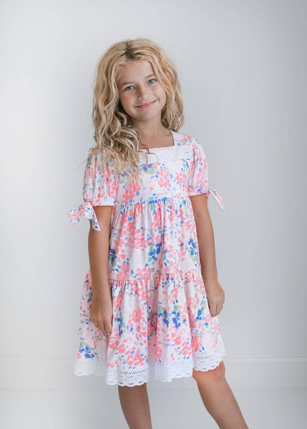 Lillie Dress in White- Girls (3/4-10/12)