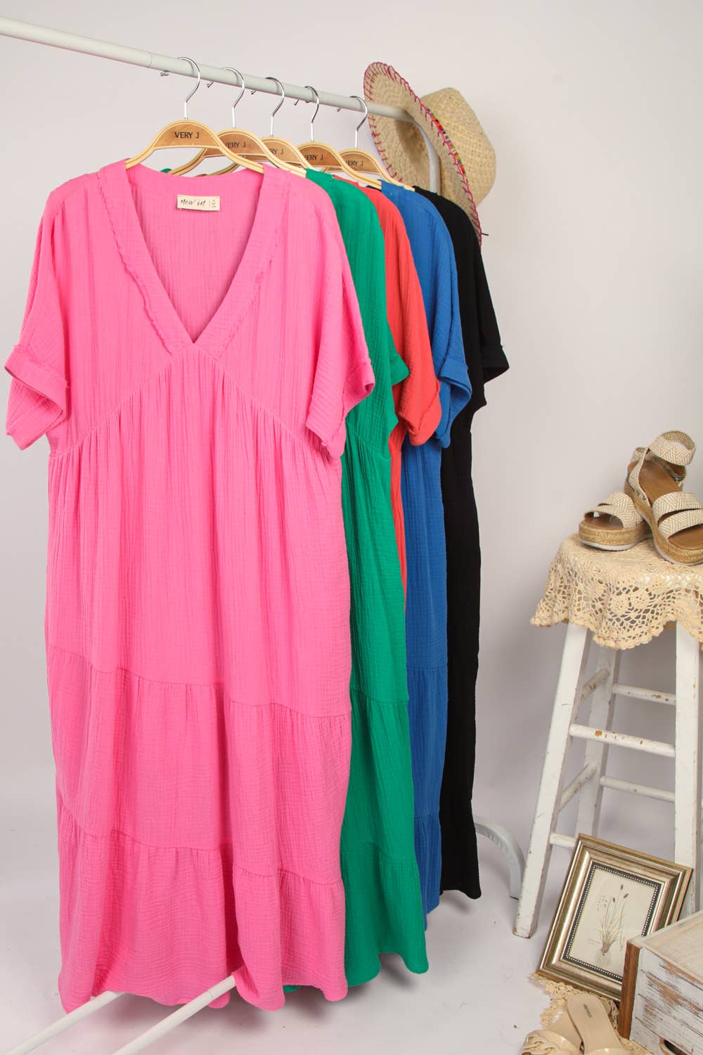 Madilyn Dress in Kelly Green- Misses (S)