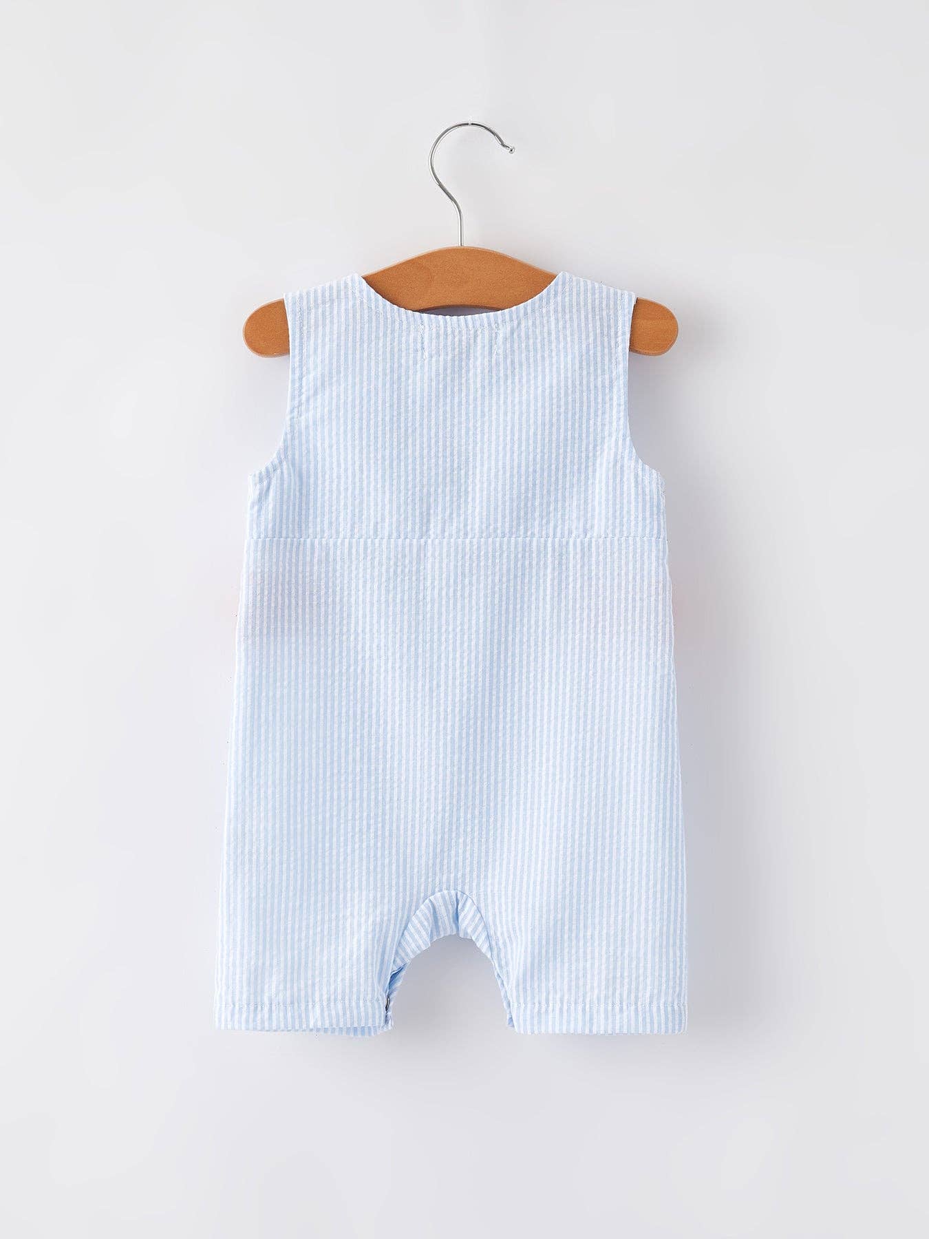 Star Romper in Blue- Infant Boys (3M-18M)