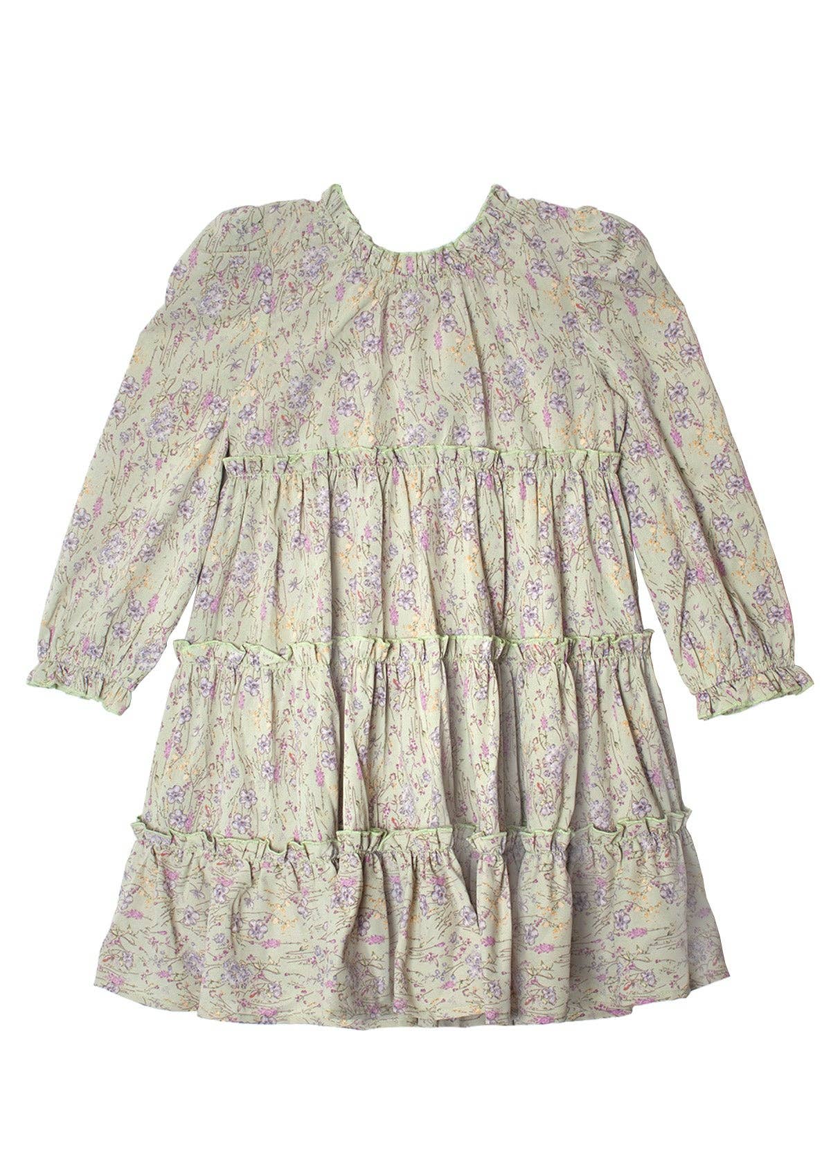 Lavender Meadows Dress in Green- Girls & Tween (3T-6X,14)