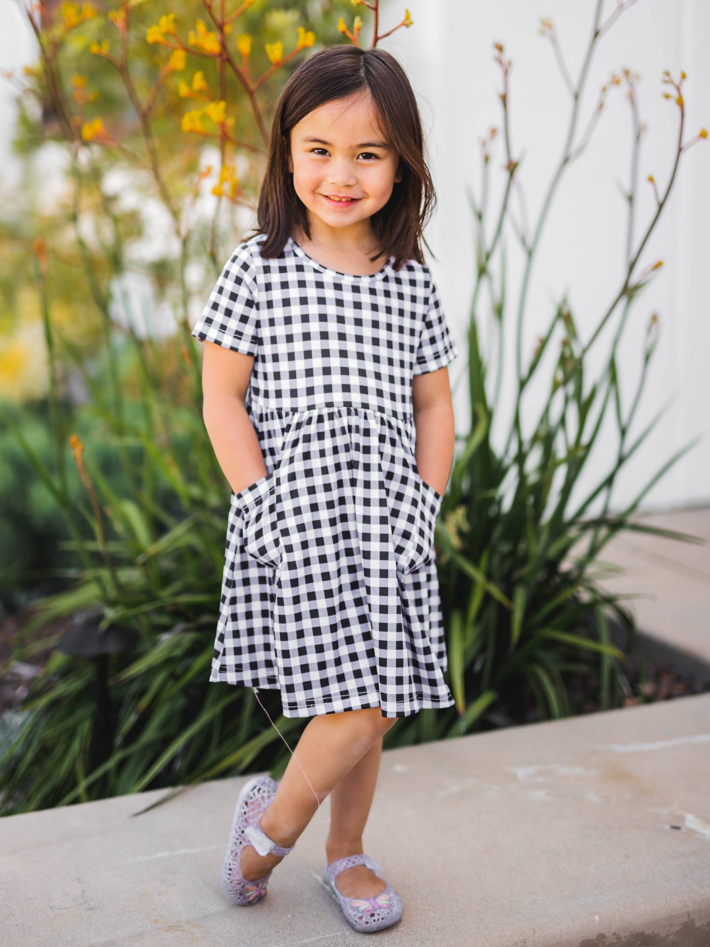 Pyper Dress in Black- Girls (XL 8-9Y)