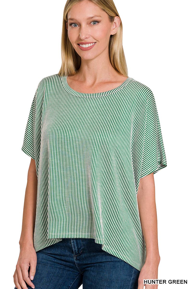 Dania Top in Hunter Green- Misses (S/M-L/XL)