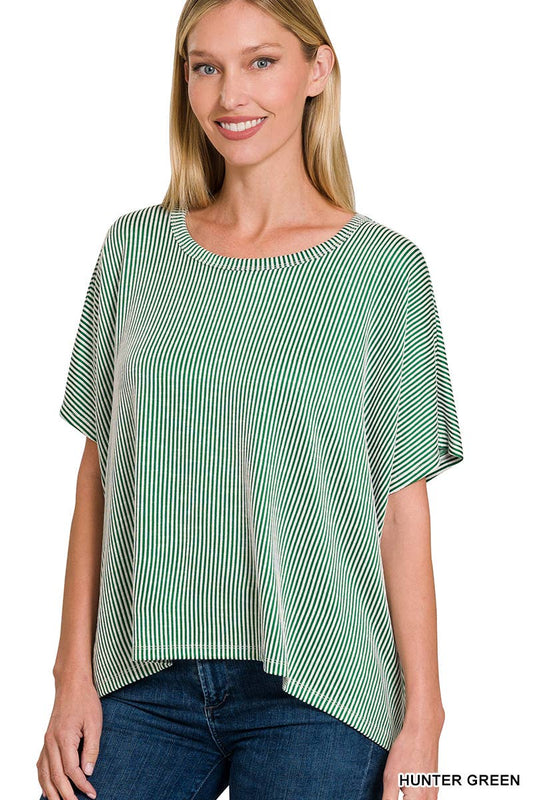 Dania Top in Hunter Green- Misses (S/M-L/XL)