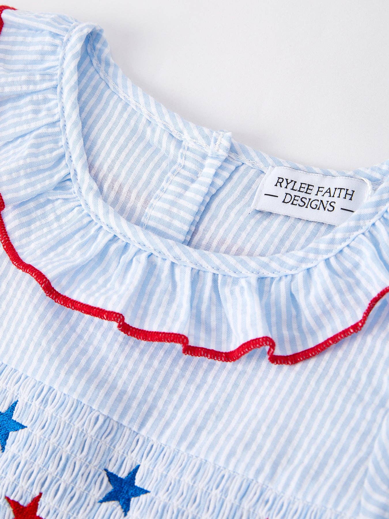 Star Dress in Blue- Girls (2-7)