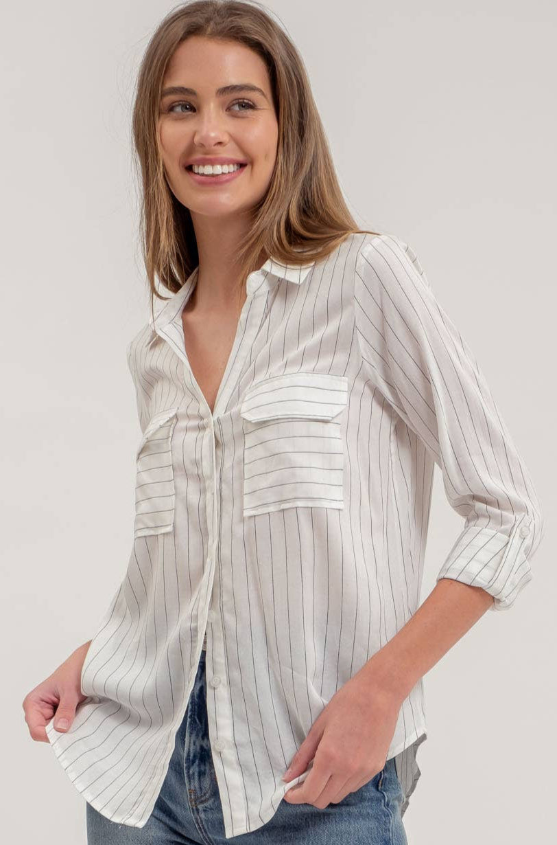 Alda Top in Ivory- Misses (S-L)