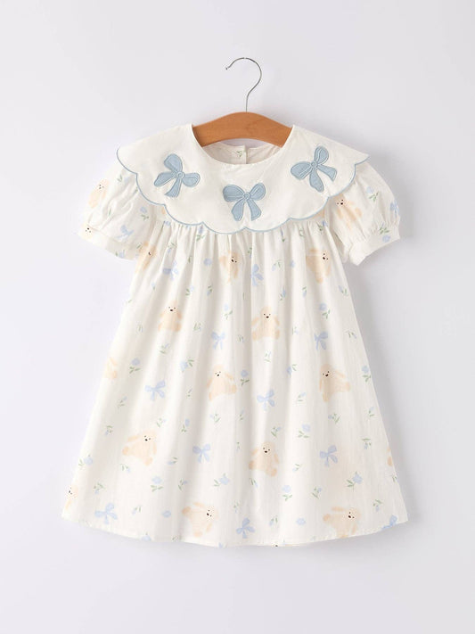 Raleigh Dress in Blue- Girls (3-7)