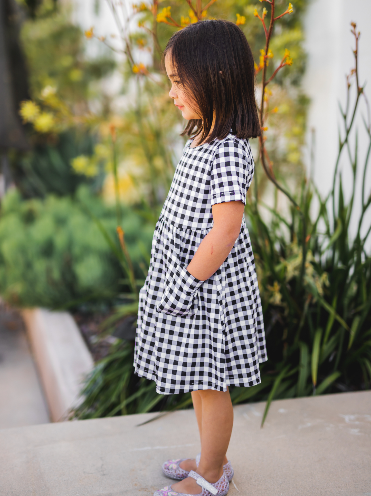 Pyper Dress in Black- Girls (XL 8-9Y)