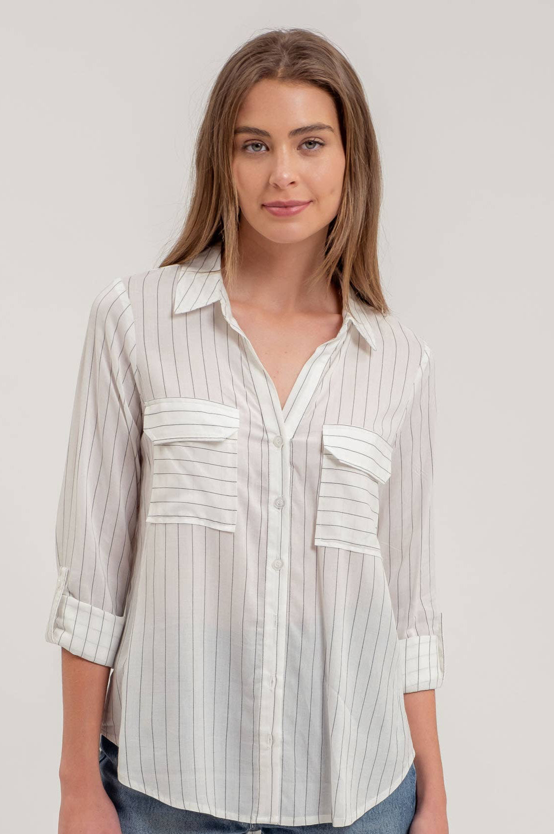 Alda Top in Ivory- Misses (S-L)