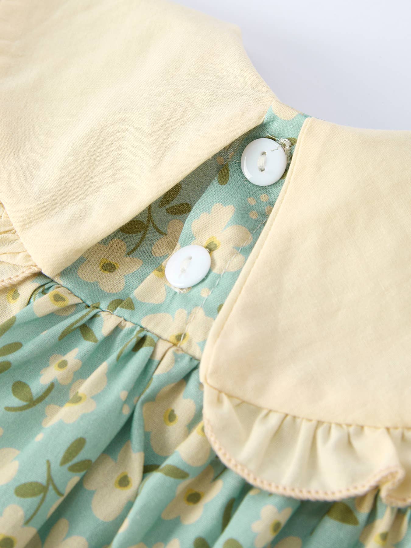 Linnea Romper with Matching Headband in Spring Floral- Infant (3M-18M)