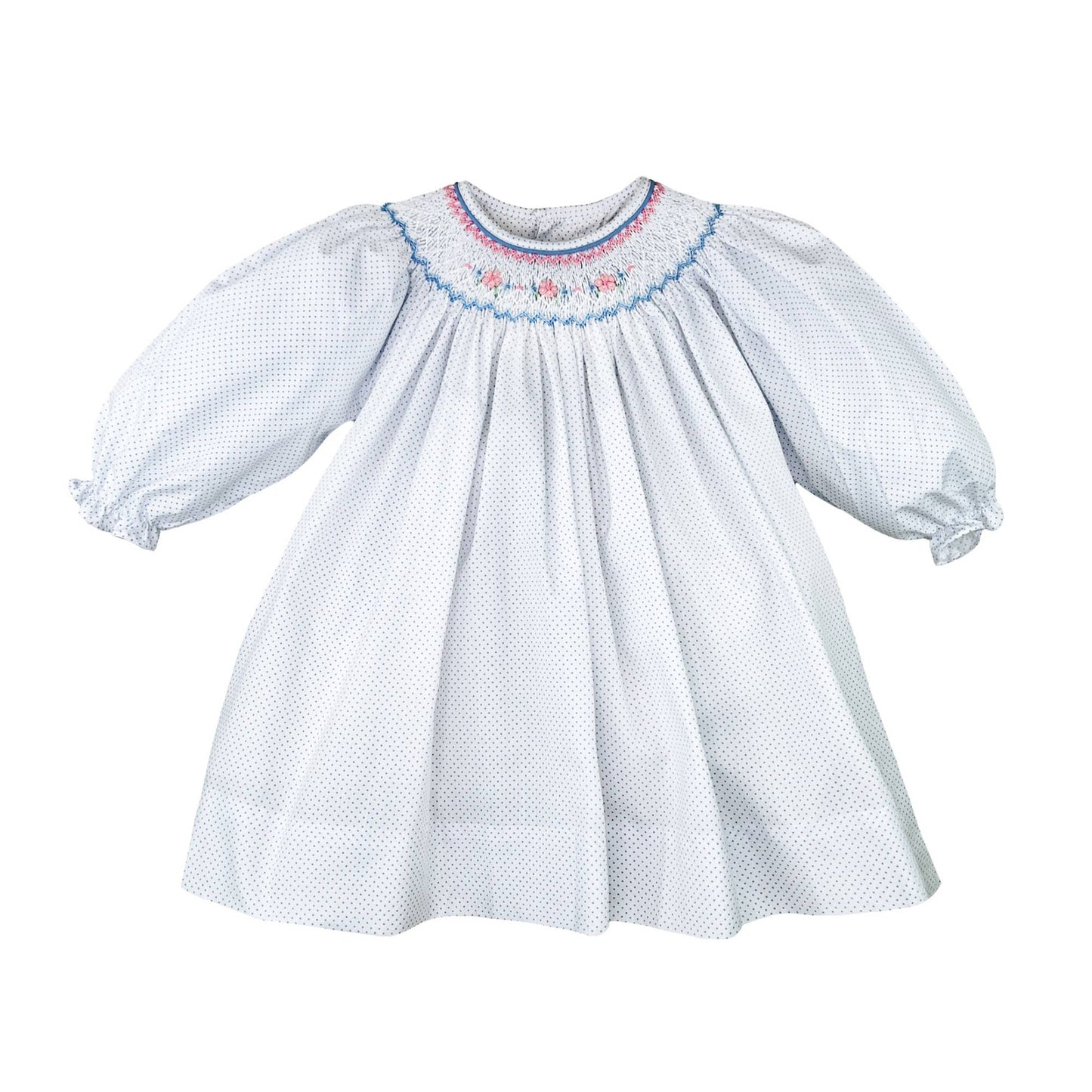 Blanche Dress in Blue- Infant Girl (3M-9M)