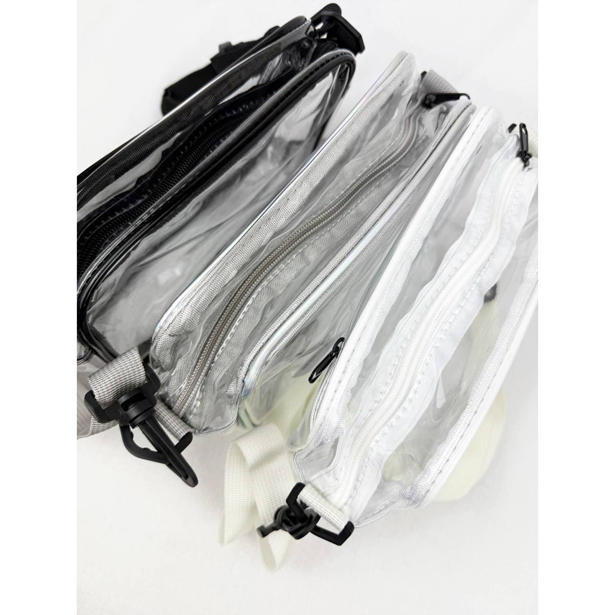 Clear Crossbody Bag in Grey