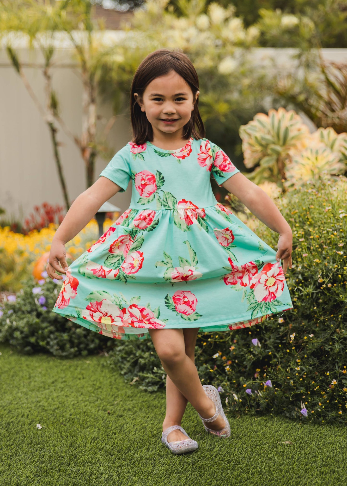 Kilah Dress in Teal- Girls (3-4Y - 8-9Y)