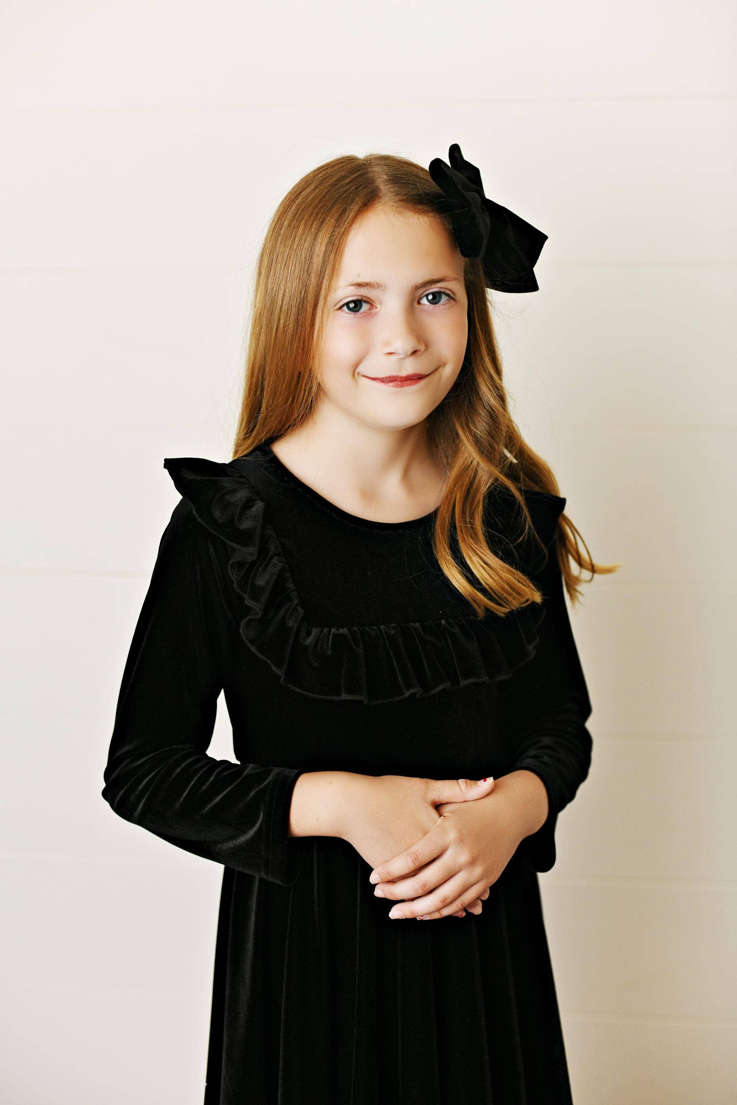 Antoinette Dress in Black- Girls & Tween (3/4-10/12)