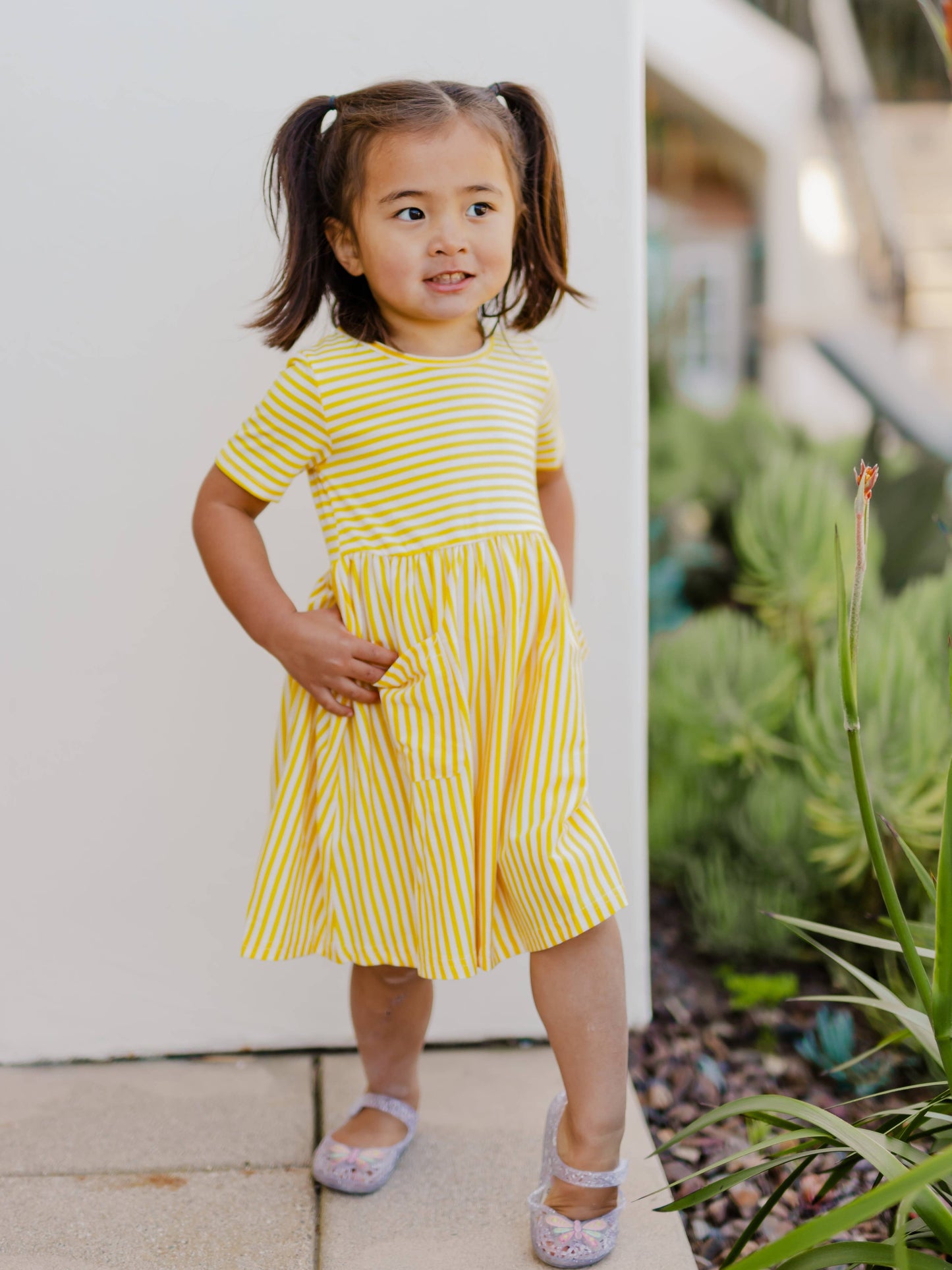 Kit Dress in Yellow- Girls (6-7Y - 8-9Y)