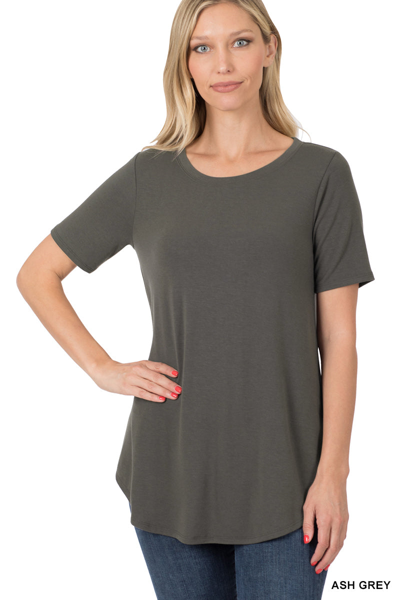 Margie Top in Ash Grey- Misses
