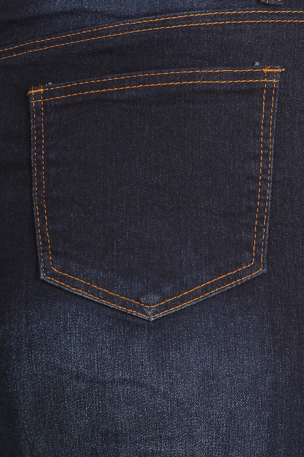 Dennie Denim Skirt in Dk Indigo- Plus (S-3X)