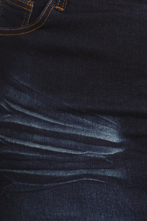 Dennie Denim Skirt in Dk Indigo- Plus (S-3X)