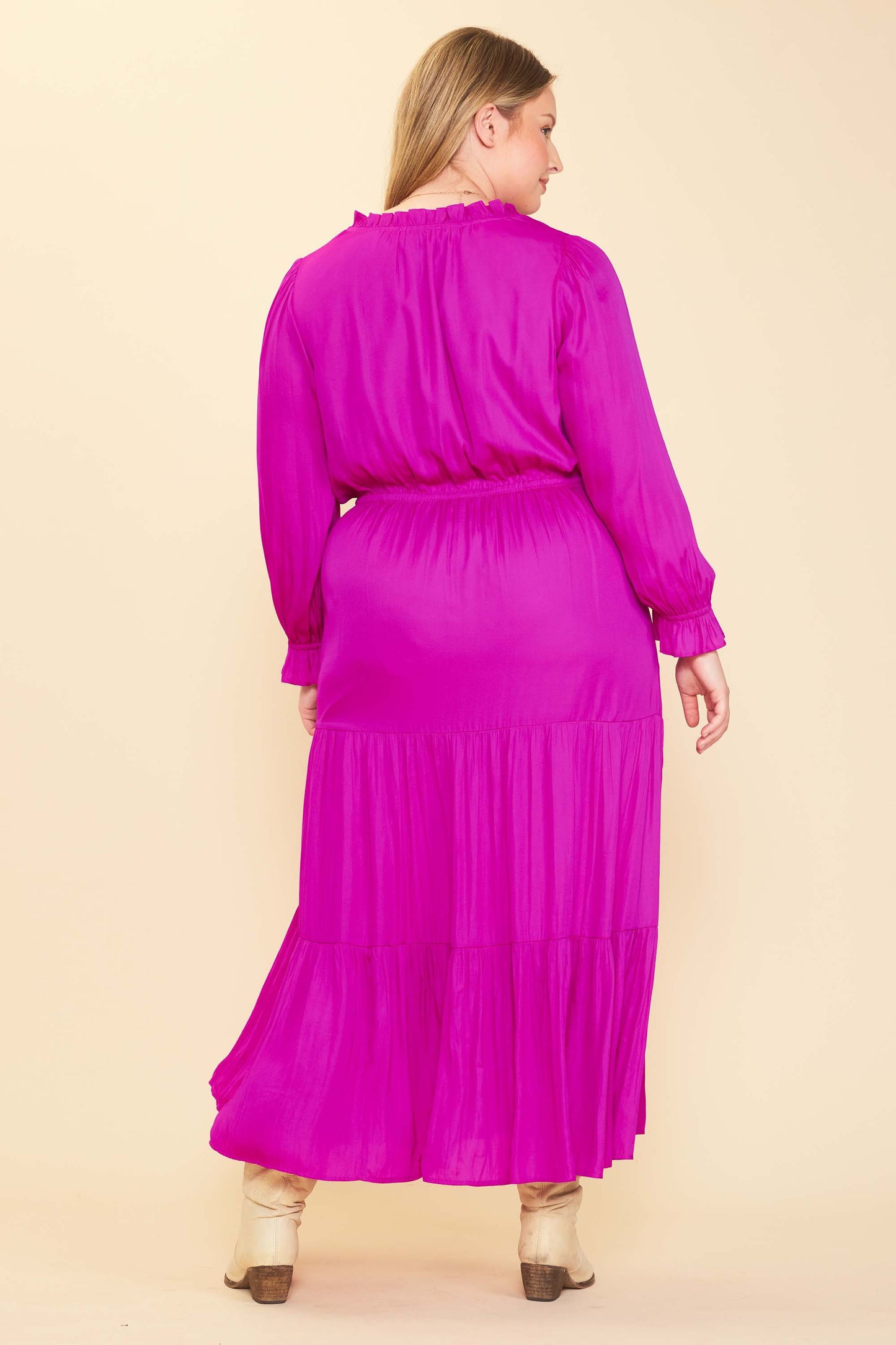 Kelli Dress in Orchid- Plus (3X)