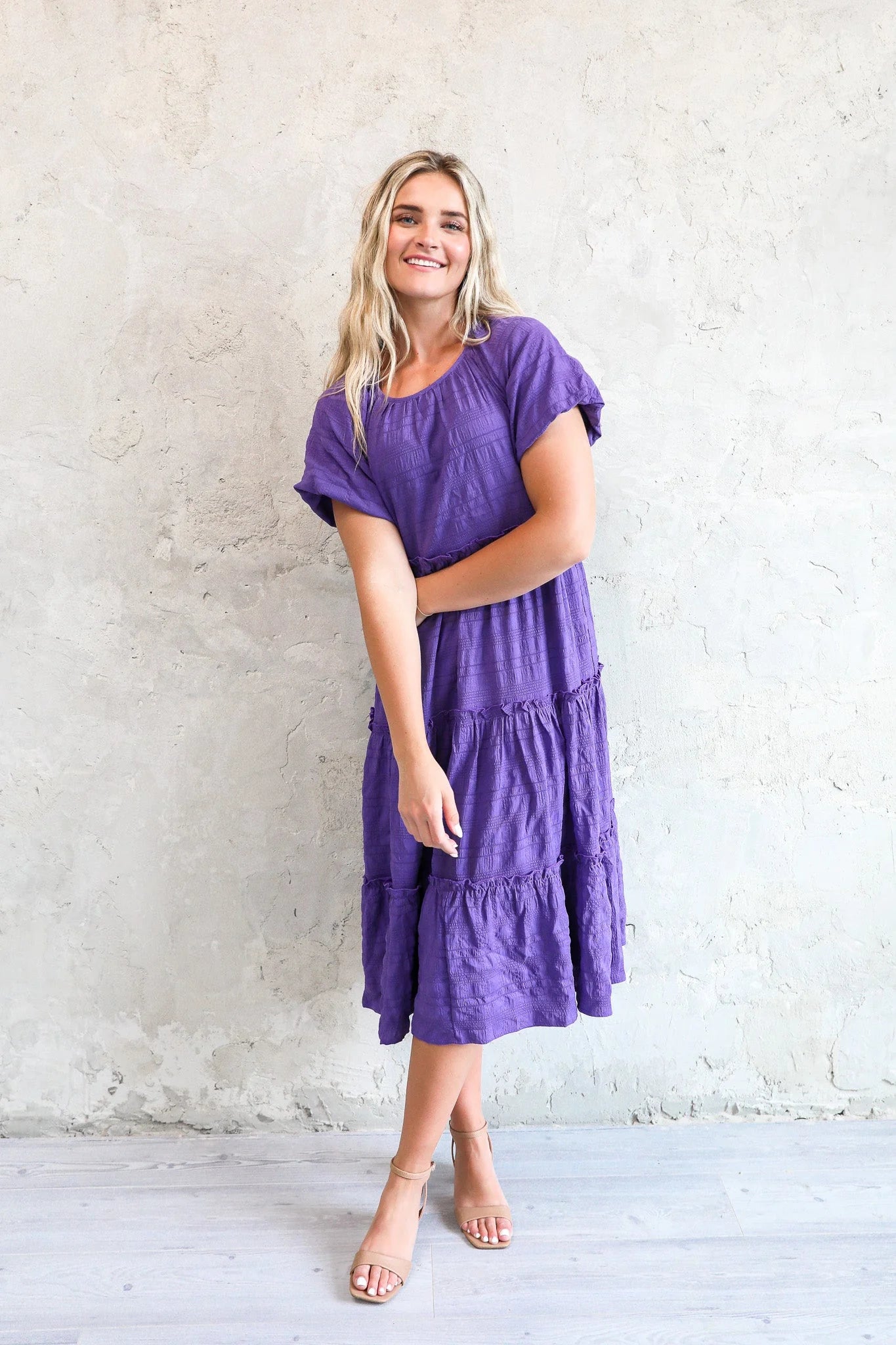 Serena Dress in Dahlia Purple- Misses & Plus (S-4X)