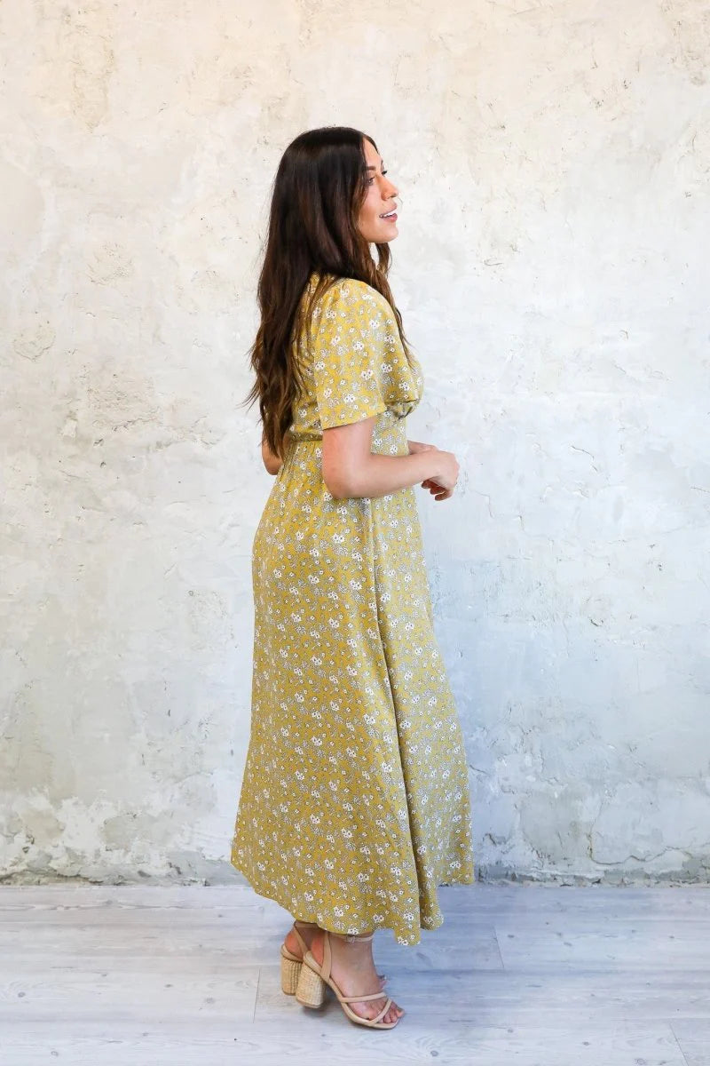Rhodes Dress in Dandelion- Misses & Plus (S-4X)