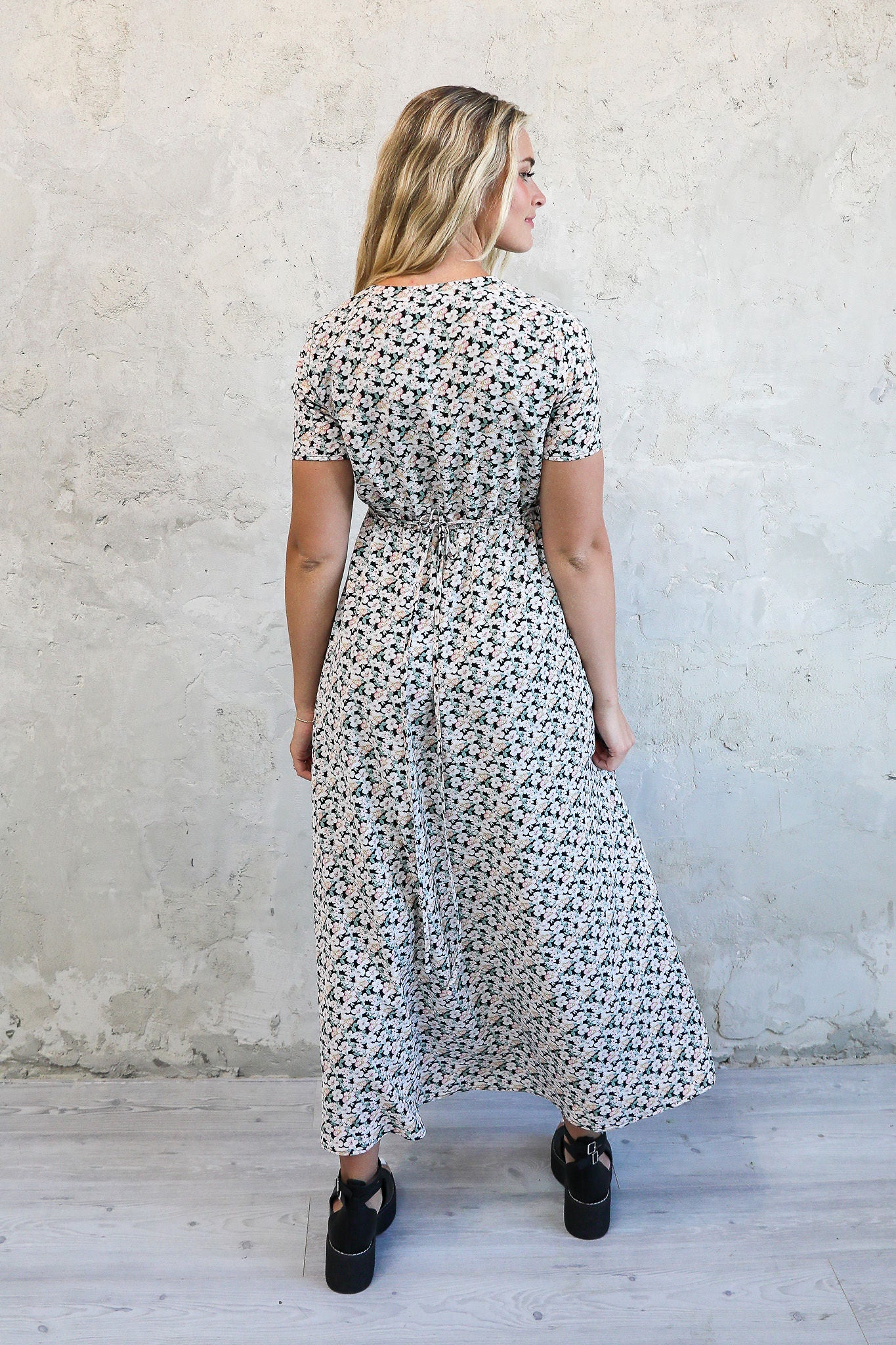 Tullulah Dress in Sage Hibiscus- Misses & Plus (S-4X)