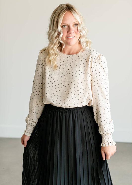 Blake Blouse in Ivory- Misses & Plus (M)