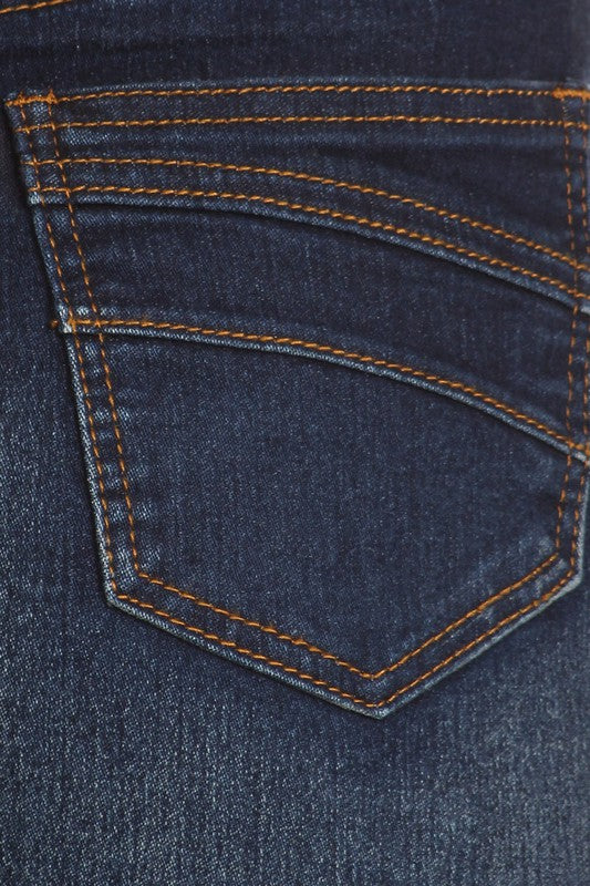 Ashleigh Maxi Denim Skirt in Dark Indigo- Misses, Plus and Extended Plus (S,3X,4X,5X)