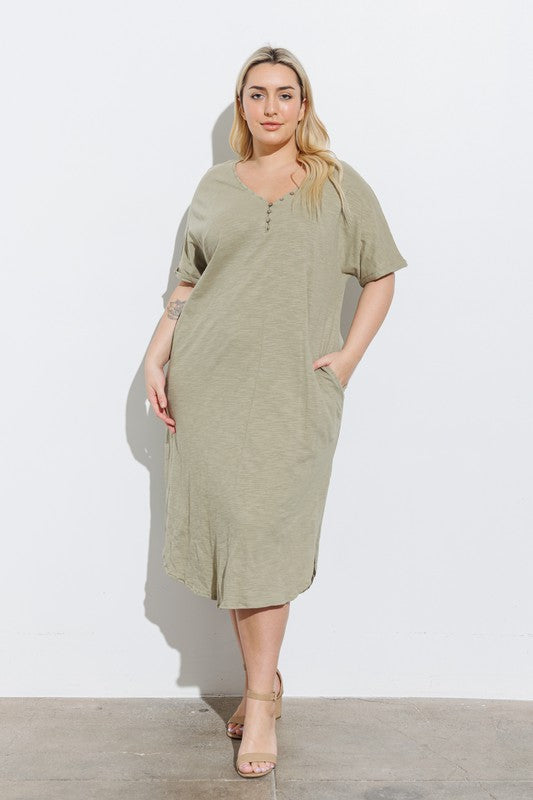 Spencer Dress in Black- Plus