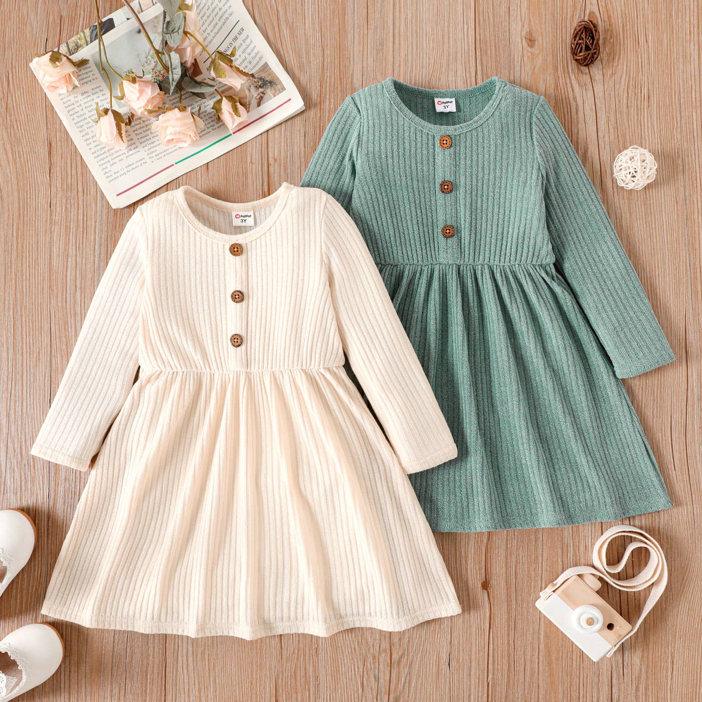 Sarai Dress in Green- Infant & Girls (18/24M-5/6)