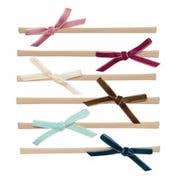 Teaparty Time Velvet Multi-Pack Baby Bow Headbands (0-9 Months)