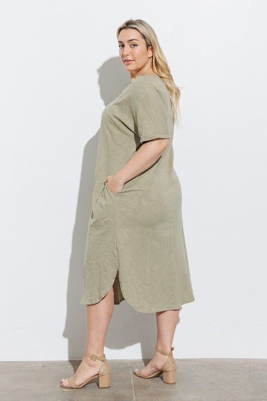 Spencer Dress in Black- Plus